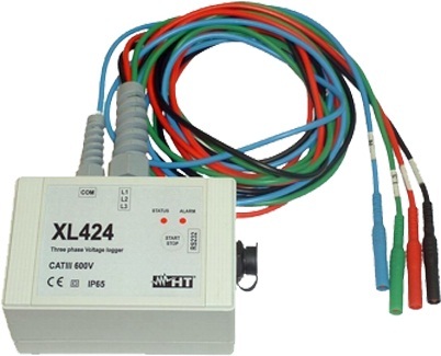 HTItalia XL424 feszültségmérő adatgyűjtő háromfázisú rendszerekhez